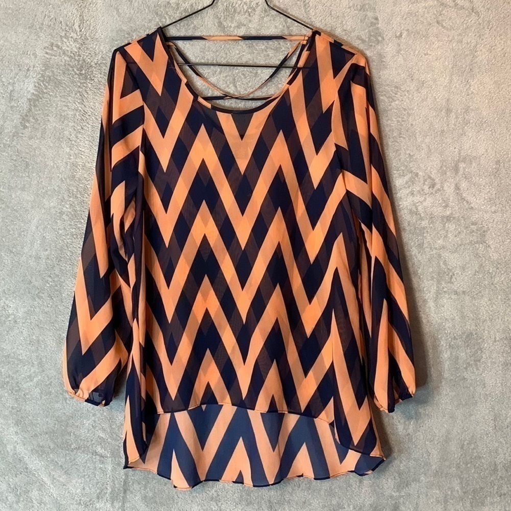 Signature Studio Striped Knit Top Contemporary Style Striped Blouse